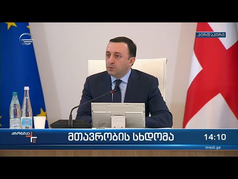 მთავრობის სხდომა - პრემიერ მინისტრის განცხადება